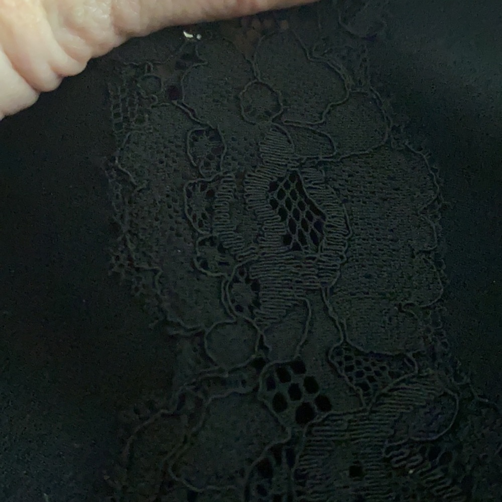 ❌SOLD❌Rebecca Taylor Black Lace Detailed Sheath Dress🖤🖤🖤 - Picture 5 of 8